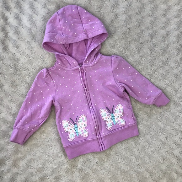 Baby Girl Light Jacket Bundle Butterfly Hearts - Picture 2 of 6